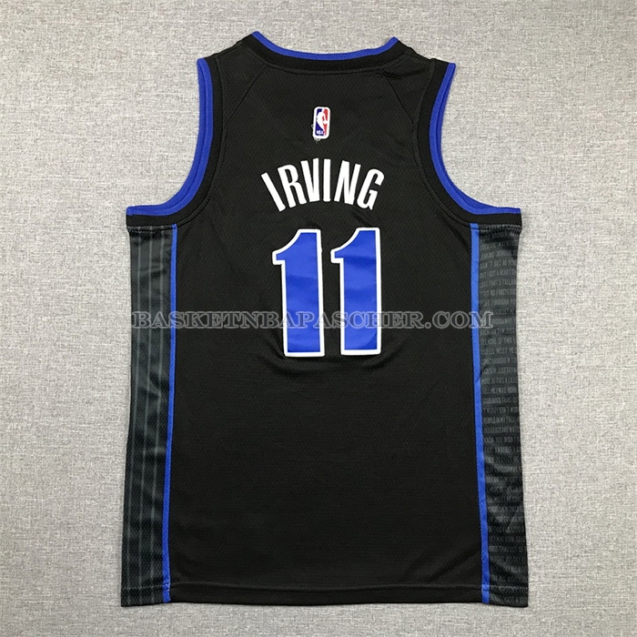 Maillot Enfant Dallas Mavericks Kyrie Irving NO 11 Ville 2023-24 Bleu